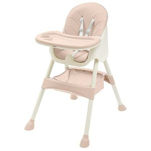 Baby Mix Scaun de masă Nora roz , 51 x 43 x 27 cm, roz imagine