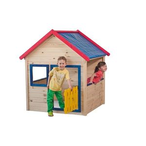 Casă Woody Garden cu ornamente colorate imagine