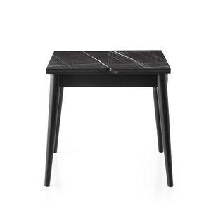 Masă de sufragerie Totem Black Marble, negru imagine