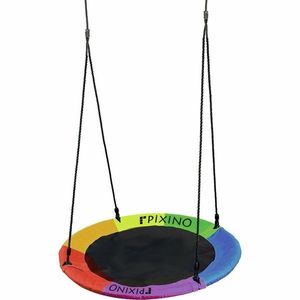 Pixino Cerc oscilant Cuib de barză colorat, diametru 100 cm imagine