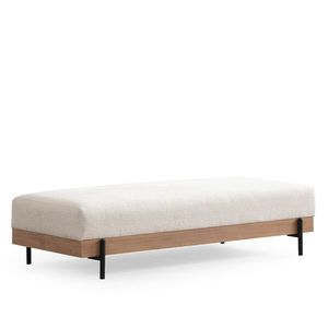 Taburet Eti Oak Pouffe Alb, alb imagine