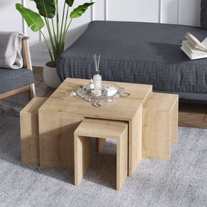 Masă de cafea Ortanca Sapphire Oak, naturală imagine