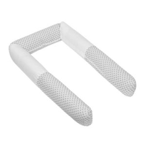 Bellatex Crib Mantinet cilindru Rectangles gri, 240 cm imagine