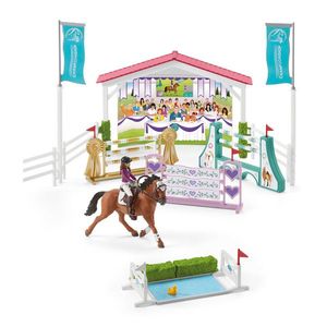 Schleich 42440 Pista de curse cu cai și infirmierecu articulații mobile imagine