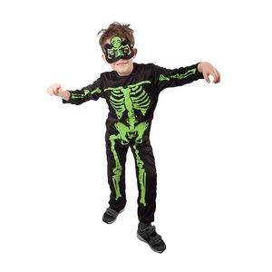 Costum pentru copii Rappa Skeleton neon, mărimea.M imagine