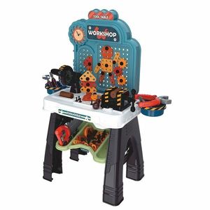 Baby Mix Atelier pentru copii cu unelte, albastru, 66, 5 x 55 x 26, 5 cm imagine