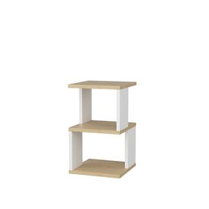 Măsuță de noptieră Carter Oak White, maro imagine