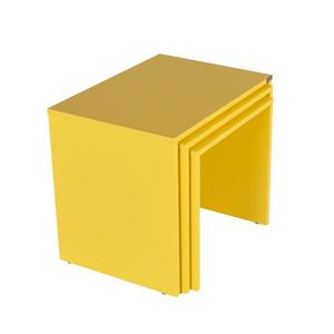 Masă pliabilă SHP galben, 3 buc, galben imagine