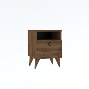 Măsuță de noptieră Barlo Walnut, naturală imagine