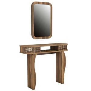 Masă decorativă Damla Walnut, maro închis imagine