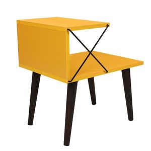 Măsuță de noptieră Cross Yellow, galben imagine