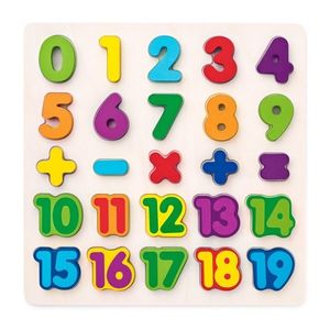 Woody Puzzle pe bord Cifre imagine
