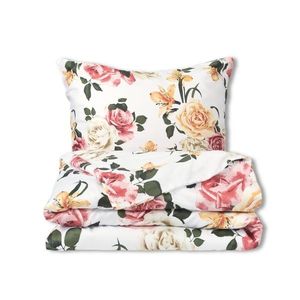 Lenjerie de pat Matex Satin Trandafiri cu crini , 140 x 200 cm, 70 x 90 cm imagine