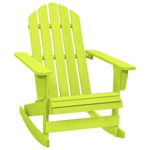 vidaXL Scaun balansoar de grădină Adirondack, verde, lemn masiv brad imagine
