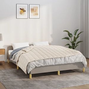 vidaXL Pătură cu greutăți, crem deschis, 138x200 cm, 6 kg, textil imagine