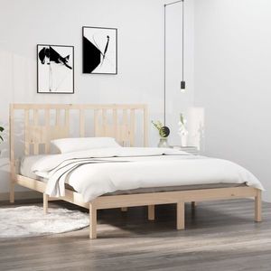 vidaXL Cadru de pat, 160x200 cm, lemn masiv de pin imagine