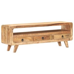 vidaXL Comodă TV, 117 x 30 x 41 cm, lemn masiv de mango nefinisat imagine