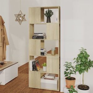 vidaXL Bibliotecă/Separator cameră, stejar sonoma, 60x24x155 cm imagine