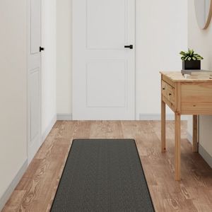 vidaXL Covor traversă aspect sisal, antracit, 50x200 cm imagine