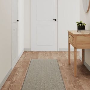 vidaXL Covor traversă aspect sisal, gri taupe, 50x200 cm imagine