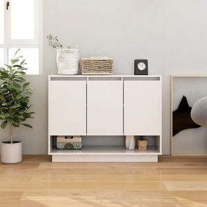 vidaXL Servantă, alb, 97x31x75 cm, lemn prelucrat imagine