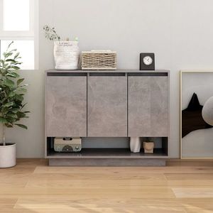vidaXL Servantă, gri beton, 97x31x75 cm, PAL imagine
