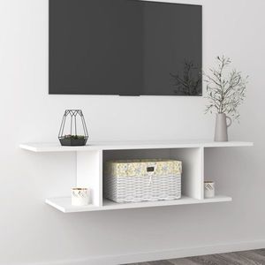 vidaXL Dulap TV montaj pe perete, alb, 103x30x26, 5 cm imagine