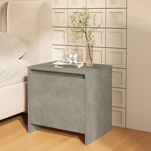vidaXL Noptieră, gri beton, 45x34x44, 5 cm, lemn prelucrat imagine