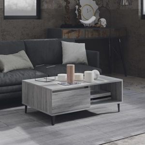 vidaXL Masă de cafea, gri sonoma, 90x60x35 cm, lemn compozit imagine