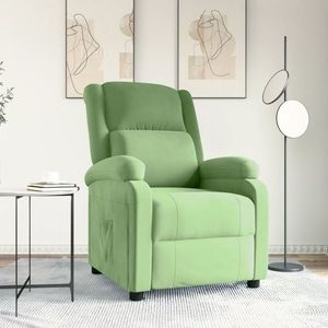 vidaXL Fotoliu rabatabil, verde deschis, catifea imagine