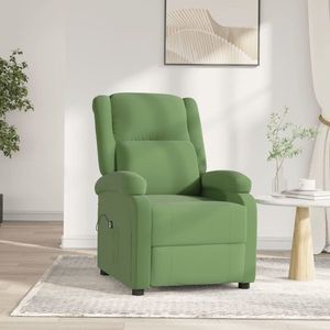 vidaXL Fotoliu rabatabil electric, verde deschis, catifea imagine