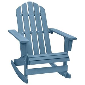 vidaXL Scaun balansoar de grădină Adirondack albastru lemn masiv brad imagine