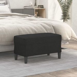 vidaXL Bancă, negru, 70x35x41 cm, textil imagine