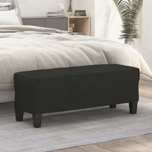 vidaXL Bancă, negru, 100x35x41 cm, textil imagine