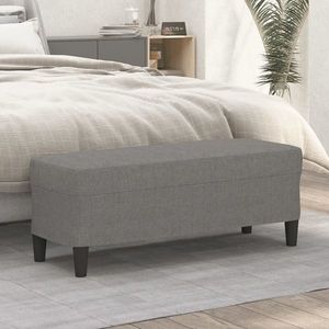 vidaXL Bancă, gri închis, 100x35x41 cm, textil imagine