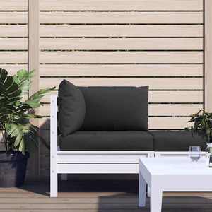 vidaXL Perne de canapea din paleți, 3 buc., negru, material textil imagine