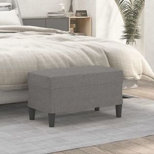 vidaXL Bancă, gri închis, 70x35x41 cm, textil imagine