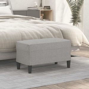 vidaXL Bancă, gri deschis, 70x35x41 cm, textil imagine