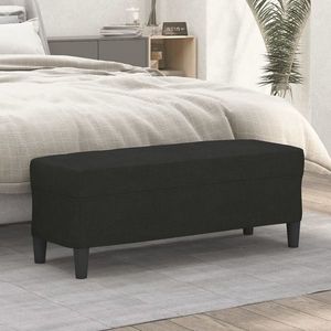 vidaXL Bancă, negru, 100x35x41 cm, textil imagine