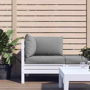 vidaXL Perne pentru canapea din paleți, 3 buc., gri, material textil imagine