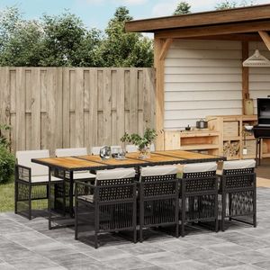 vidaXL Scaune cub, negru imagine