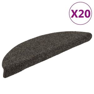 vidaXL Covorașe scară autoadezive 20 buc Antracit 56x17x3 cm imagine