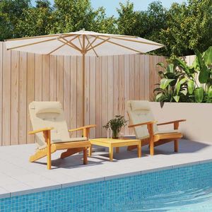 vidaXL Perne pentru scaun Adirondack, 2 buc, bej, textil oxford imagine