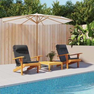 vidaXL Perne pentru scaun Adirondack, 2 buc, negru, textil oxford imagine