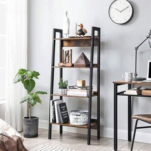 Corp biblioteca, Vasagle, 56 x 34 x 137.5 cm, PAL/otel, maro rustic imagine
