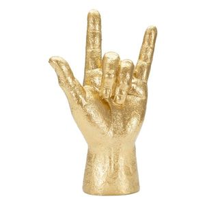 Statueta decorativa, Yeah Hand, Mauro Ferretti, 14.5 x 7 x 23 cm, polirasina, auriu imagine