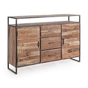 Bufet inferior Elmer, Bizzotto, 150x40x105 cm, lemn de salcam/otel imagine
