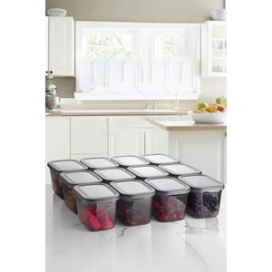 Set recipiente depozitare, Kosova, 430KSV8933, Polipropilena, Antracit imagine