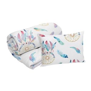 Set Alcam perna microfibra 50x70 cm si pilota matlasata 140x200 cm, Dream Catcher imagine