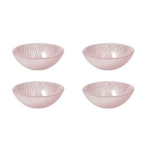 Set 4 boluri Galassia, Andrea Fontebasso, 16 cm, sticla, roz imagine